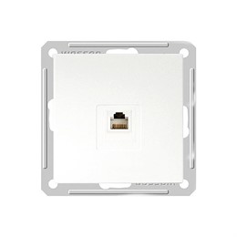Wessen 59 Белый Розетка компьютерная 1-ая RJ45 кат. 5e RSI-152K5E-1-86