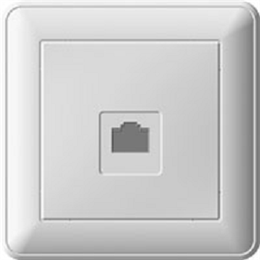 Wessen 59 Бежевый Розетка компьютерная 1-ая RJ45 кат. 5e в сборе с рамкой RSI-152K5E-28