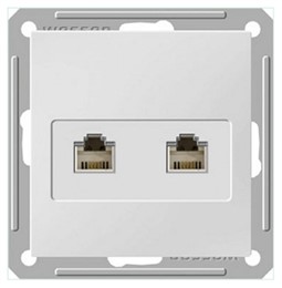 Wessen 59 Белый Розетка двойная ТЛФ комп 5е (RJ11 RJ45) RSI-251TK5E-1-86