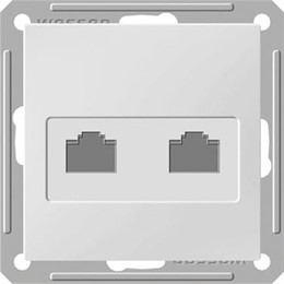 Wessen 59 Бежевый Розетка двойная ТЛФ комп 5е (RJ11 RJ45) RSI-251TK5E-2-86