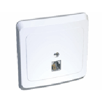 Lexel Этюд Белый Розетка компьютерная 1-ая кат 5 (RJ45) (KOMC-001B)