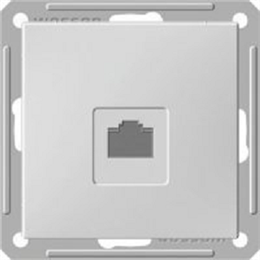 Wessen 59 Матовый хром Розетка компьютерная 1-ая RJ45 кат. 5e RSI-152K5E-5-86