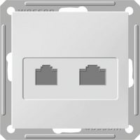 Wessen 59 Шампань Розетка двойная ТЛФ комп 5е (RJ11 RJ45) RSI-251TK5E-4-86