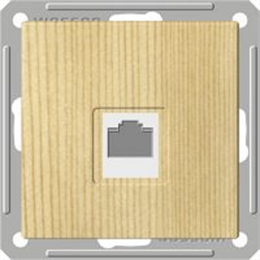 Wessen 59 Сосна Розетка компьютерная 1-ая RJ45 кат. 5e RSI-152K5E-7-86