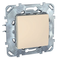 Schneider Electric Unica Бежевый Выключатель 1-клавишный 2-полюсный 10A (сх.1) (MGU5.262.25ZD)