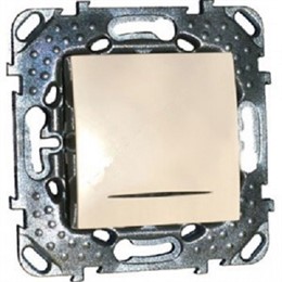 Schneider Electric Unica Бежевый Выключатель 1-клавишный с подсветкой(сх.1) (MGU5.201.25NZD)