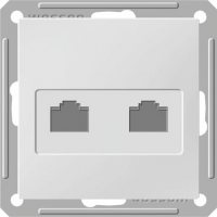 Wessen 59 Шампань Розетка компьютерная 2-ая RJ45 кат. 5e RSI-251KK5E-4-86