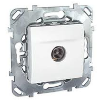 Schneider Electric Unica Белый Розетка TV проходная (MGU5.463.18ZD)