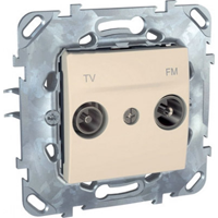 Schneider Electric Unica Бежевый Розетка TV-FM единственная (MGU5.451.25ZD)