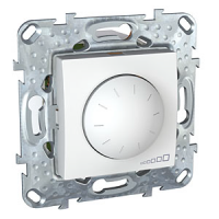 Schneider Electric Unica Белый Светорегулятор поворотный 40-400W для л/н; г/л с обмот. тр-ром (MGU5.511.18ZD)