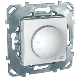 Schneider Electric Unica Белый Светорегулятор поворотный для электронных ПРА (1-10В) выкл 4А (MGU5.510.18ZD)