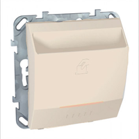 Schneider Electric Unica Бежевый Выключатель карточный с задержкой отключения (MGU5.540.25ZD)