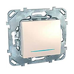 Schneider Electric Unica Бежевый Таймер нажимной 2сек-12мин с подсветкой, 8А (MGU5.535.25ZD)