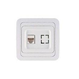 Makel Mimoza Розетка Макел Мимоза компьютерная белая CAT 5E 22035