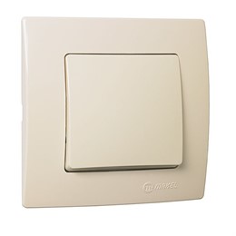 Выкл. 1 кл. прох. крем. Makel Lillium N 55205