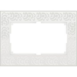 Рамка для двойной розетки Werkel Flock WL05-Frame-01-DBL-white белый