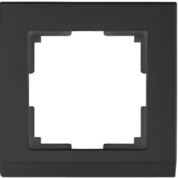 Рамка Werkel Stark 1 пост WL04-Frame-01-black черный