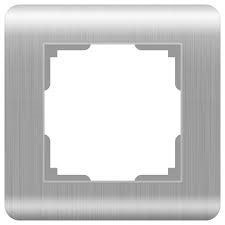 Рамка Werkel Stream на 1 пост WL12-Frame-01 Серебряный