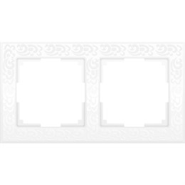 Рамка Werkel Flock 2 поста WL05-Frame-02-white белый