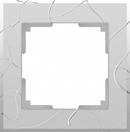 Рамка Werkel Vitel 1 пост WL06-Frame-01 серебряный