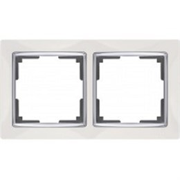 Рамка Werkel Snabb 2 поста WL03-Frame-02-white белый