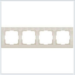 Рамка Werkel Flock 4 поста WL05-Frame-04-ivory слоновая кость