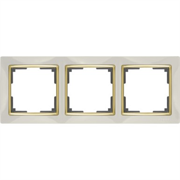 Рамка Werkel Snabb 3 поста WL03-Frame-03-ivory слоновая кость