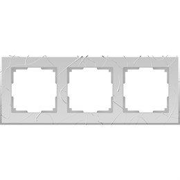 Рамка Werkel Vitel 3 поста WL06-Frame-03 серебряный