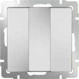 Выключатель трехклавишный Werkel WL01-SW-3G белый
