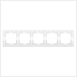 Рамка Werkel Flock 5 постов WL05-Frame-05-white белый