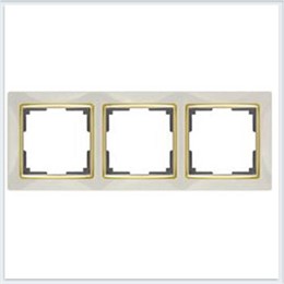 Рамка Werkel Metallic 3 поста WL02-Frame-03 глянцевый никель