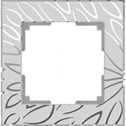Рамка Werkel Edel 1 пост WL09-Frame-01 серебряный
