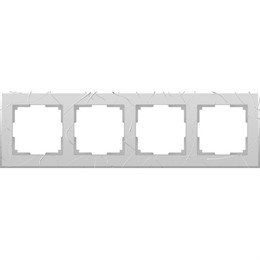 Рамка Werkel Vitel 4 поста WL06-Frame-04 серебряный