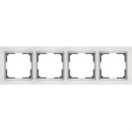 Рамка Werkel Snabb 4 поста WL03-Frame-04-white белый