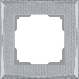 Рамка Werkel Shine 1 пост WL10-Frame-01 серебряный