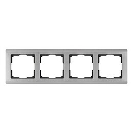 Рамка Werkel Metallic 4 поста WL02-Frame-04 глянцевый никель