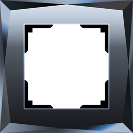 Рамка Werkel Diamant 1 пост WL08-Frame-01 Черный