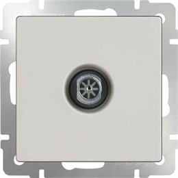 ТВ-розетка проходная Werkel WL03-TV-2W-ivory слоновая кость