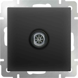 ТВ-розетка проходная Werkel WL08-TV-2W черный матовый
