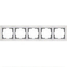 Рамка Werkel Snabb 5 постов WL03-Frame-05-white белый