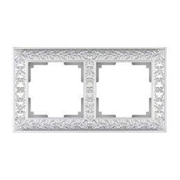 Рамка Werkel Antik 2 поста WL07-Frame-02 Жемчужный