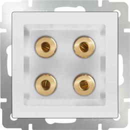Акустическая розетка Werkel WL01-AUDIOx4 белый
