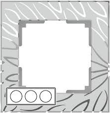 Рамка Werkel Edel 3 поста WL09-Frame-03 серебряный
