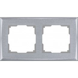 Рамка Werkel Shine 2 пост WL10-Frame-02 серебряный