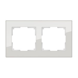 Рамка Werkel Favorit 2 поста WL01-Frame-02 Дымчатый, стекло