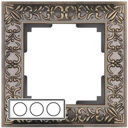 Рамка Werkel Antik 3 поста WL07-Frame-03 Бронза