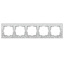 Рамка Werkel Edel 5 постов WL09-Frame-05 серебряный