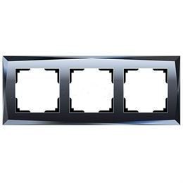 Рамка Werkel Diamant 3 поста WL08-Frame-03 Черный