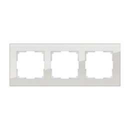 Рамка Werkel Favorit 3 поста WL01-Frame-03 Дымчатый, стекло