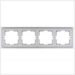 Рамка Werkel Antik 4 поста WL07-Frame-04 Жемчужный